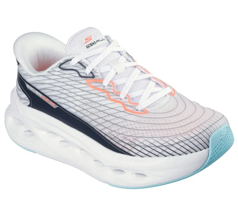 Skechers Skechers Slip-ins: Max Cushioning Glide-Step – Sapphire – Wit / Multi (129404-WMLT)