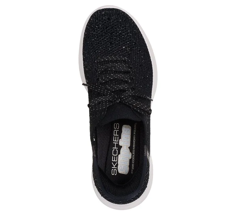 Skechers Skechers Slip-ins: Ultra Flex 3.0 – Twilight Sparkle – Zwart / Roos Goud (150443-BKRG)