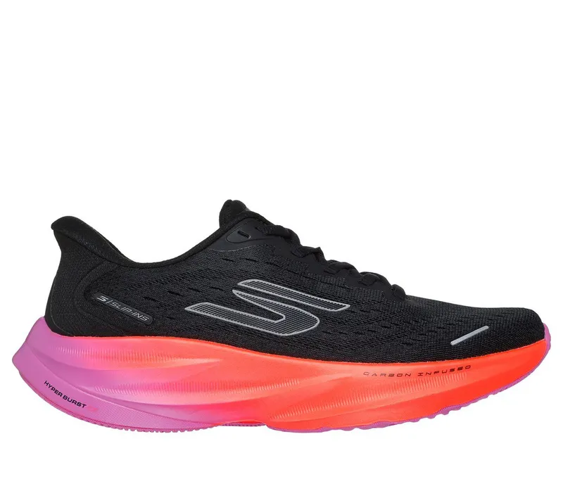 Skechers Skechers Slip-ins: Aero Spark – Zwart / Purper / Roze (172205-BPPK)