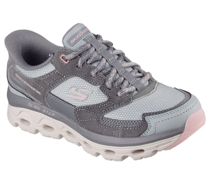 Skechers Skechers Slip-Ins: Glide-Step Sole – Paradise Valley – Grijs / Roze (180268-GYPK)