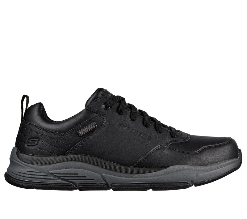 Skechers Relaxed Fit: Benago – Hombre – Zwart / Grijs (210021-BKGY)