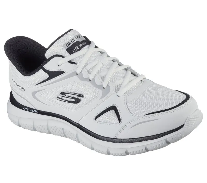 Skechers Skechers Slip-ins: Track – Ezral – Wit / Zwart (233039-WBK)