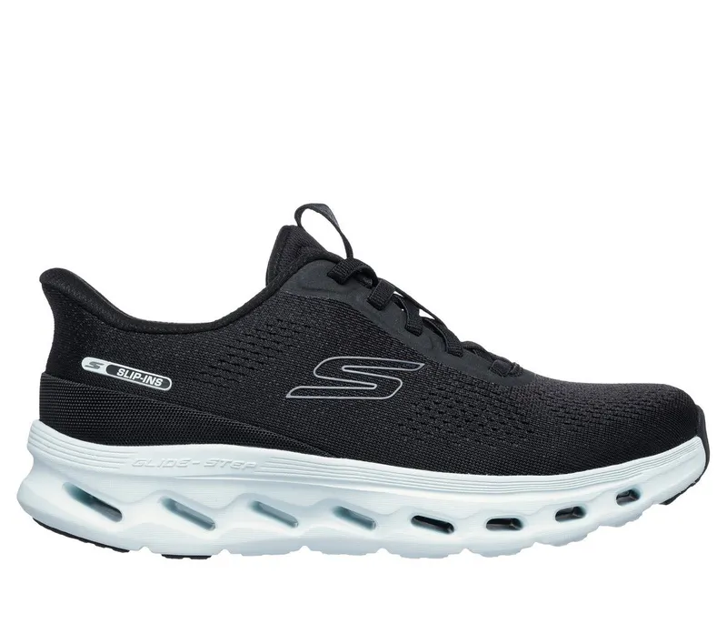 Skechers Skechers Slip-ins: GO WALK Glide-Step 2.0 – Nessa – Zwart / Licht Blauw (125124-BKLB)