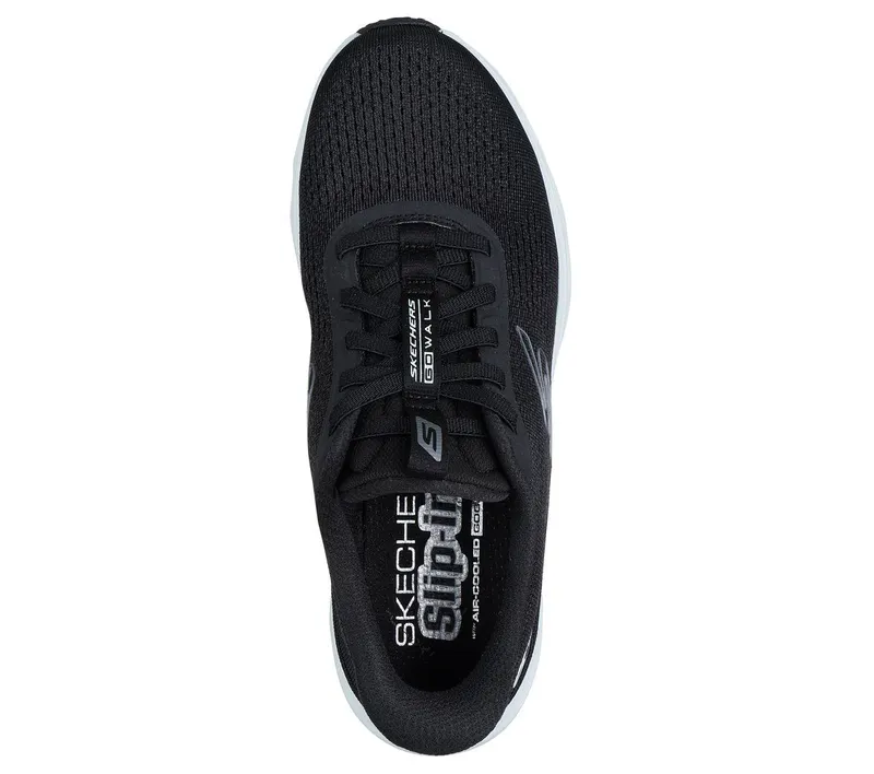 Skechers Skechers Slip-ins: GO WALK Glide-Step 2.0 – Nessa – Zwart / Licht Blauw (125124-BKLB)