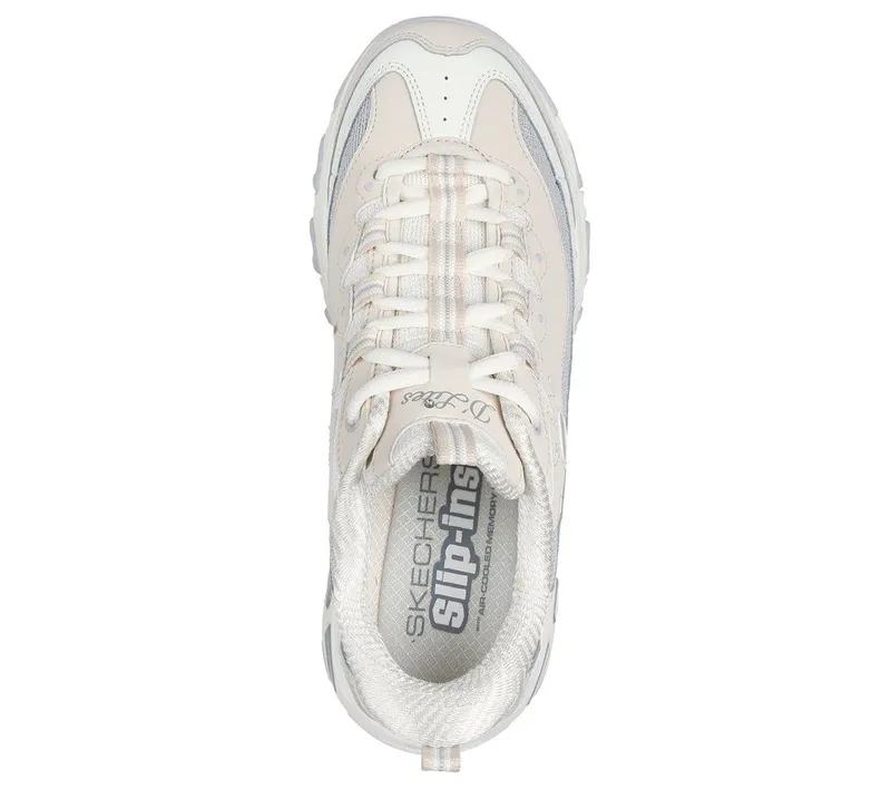 Skechers Skechers Slip-ins: D’Lites – Smooth Nostalgia – Natuurlijk / Grijs (150537-NTGY)