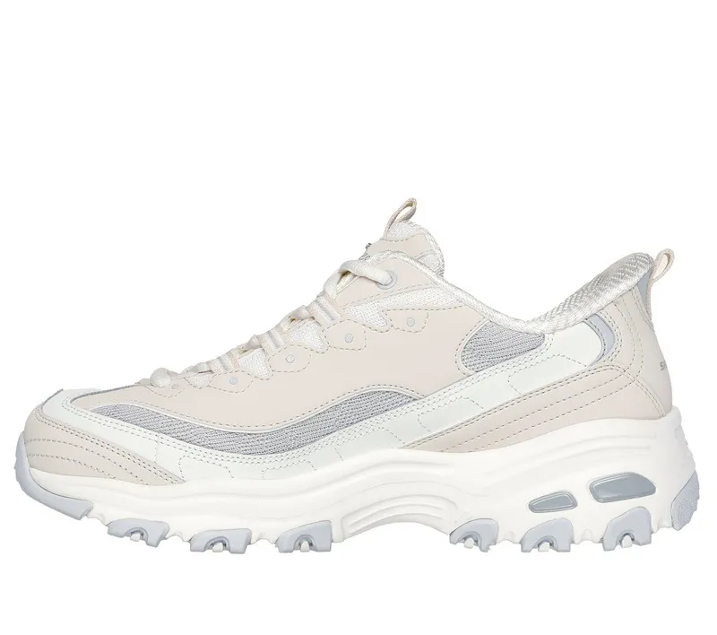 Skechers Skechers Slip-ins: D’Lites – Smooth Nostalgia – Natuurlijk / Grijs (150537-NTGY)