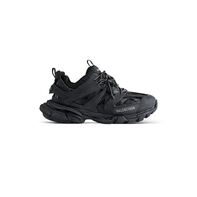Balenciaga Men’s Track Sneaker With Charms In Black Black (542023WTRHM1000)