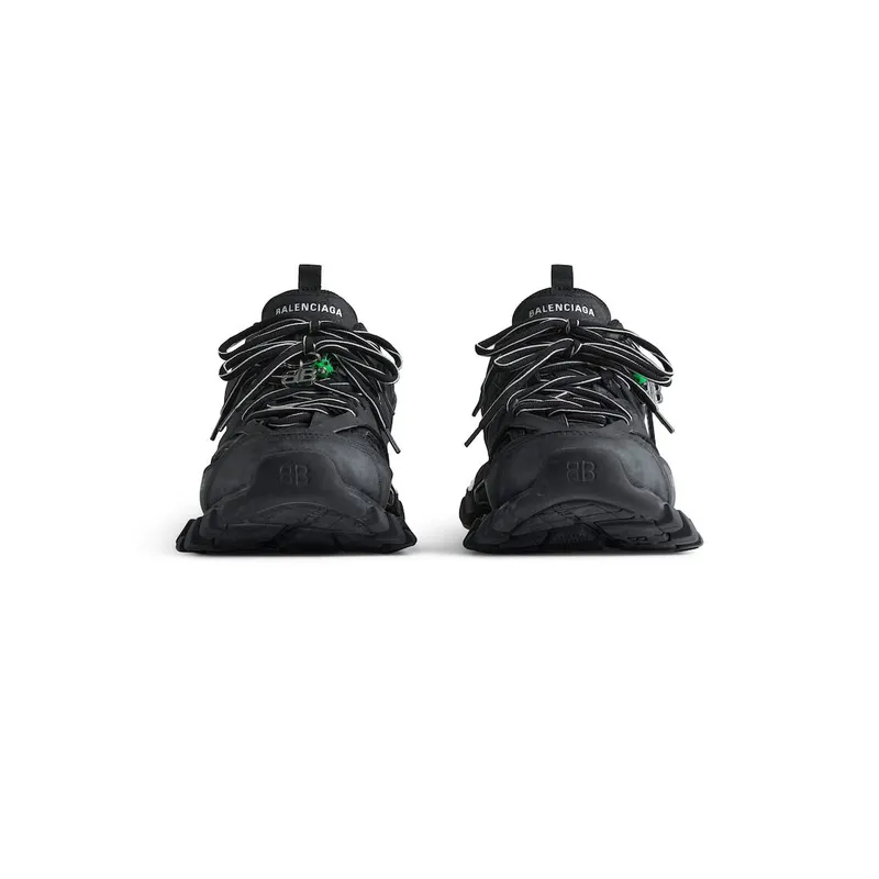 Balenciaga Men’s Track Sneaker With Charms In Black Black (542023WTRHM1000)