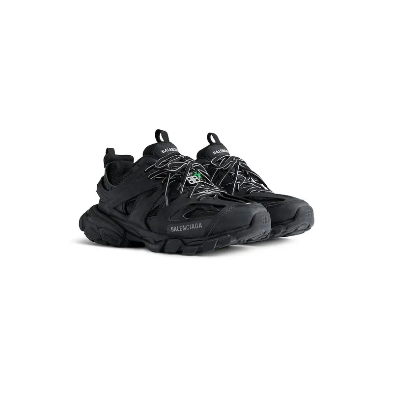 Balenciaga Men’s Track Sneaker With Charms In Black Black (542023WTRHM1000)