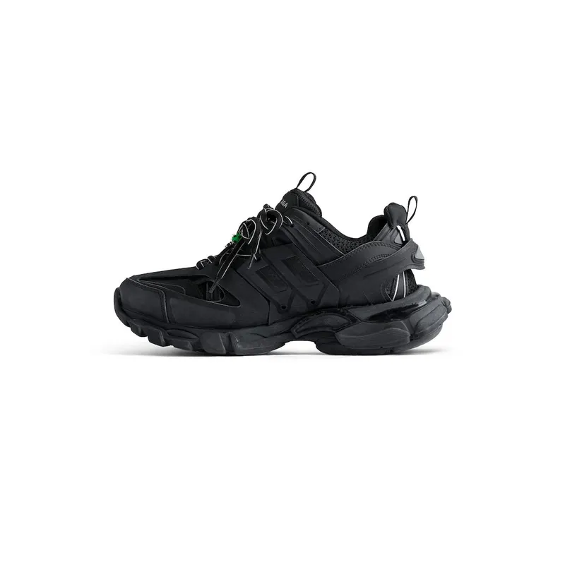Balenciaga Men’s Track Sneaker With Charms In Black Black (542023WTRHM1000)