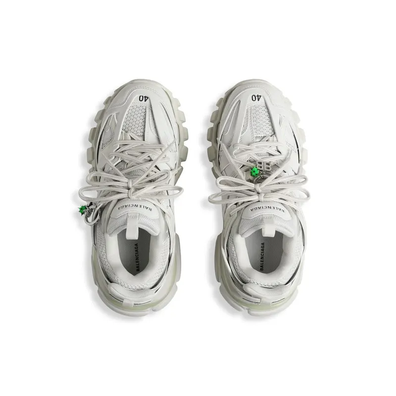 Balenciaga Men’s Track Sneaker With Charms In White White (542023WTRHM9000)