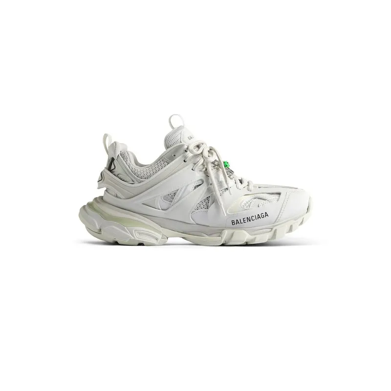 Balenciaga Men’s Track Sneaker With Charms In White White (542023WTRHM9000)