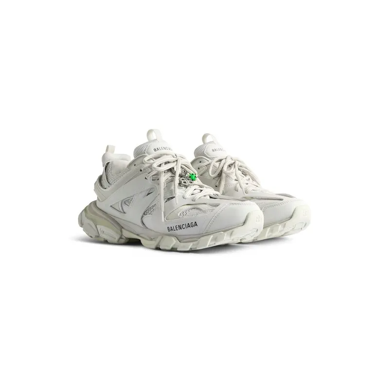 Balenciaga Men’s Track Sneaker With Charms In White White (542023WTRHM9000)