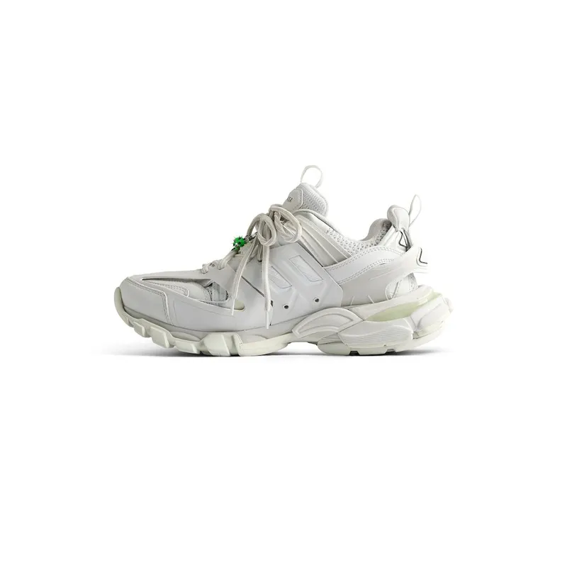 Balenciaga Men’s Track Sneaker With Charms In White White (542023WTRHM9000)