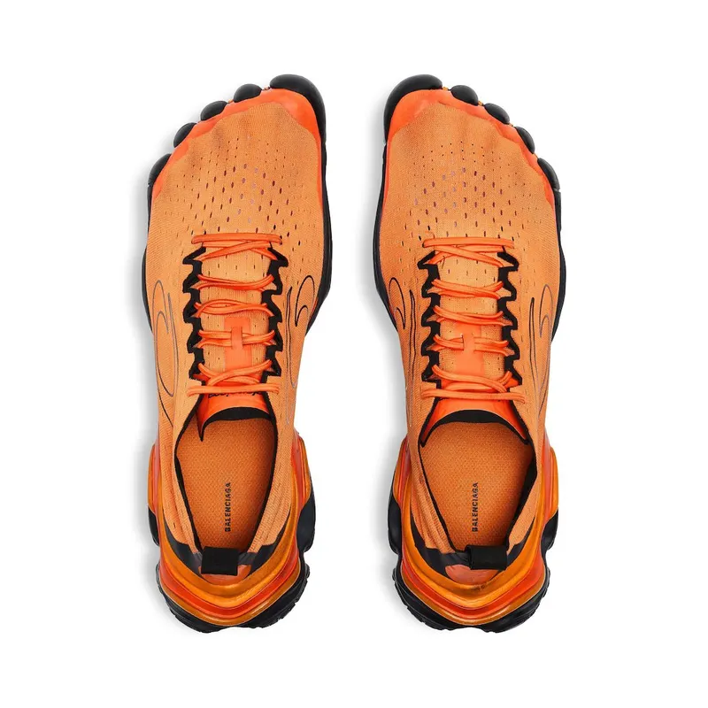 Balenciaga Men’s Anatomic Runner Sneaker In Orange / Grey / Black Orange / Grey / Black (829106WANRN7110)