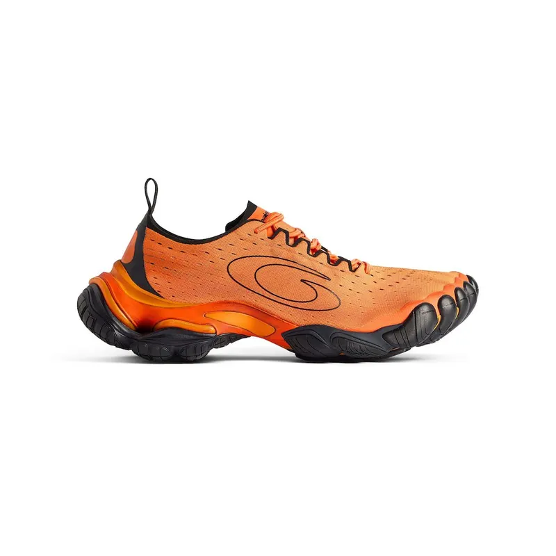 Balenciaga Men’s Anatomic Runner Sneaker In Orange / Grey / Black Orange / Grey / Black (829106WANRN7110)