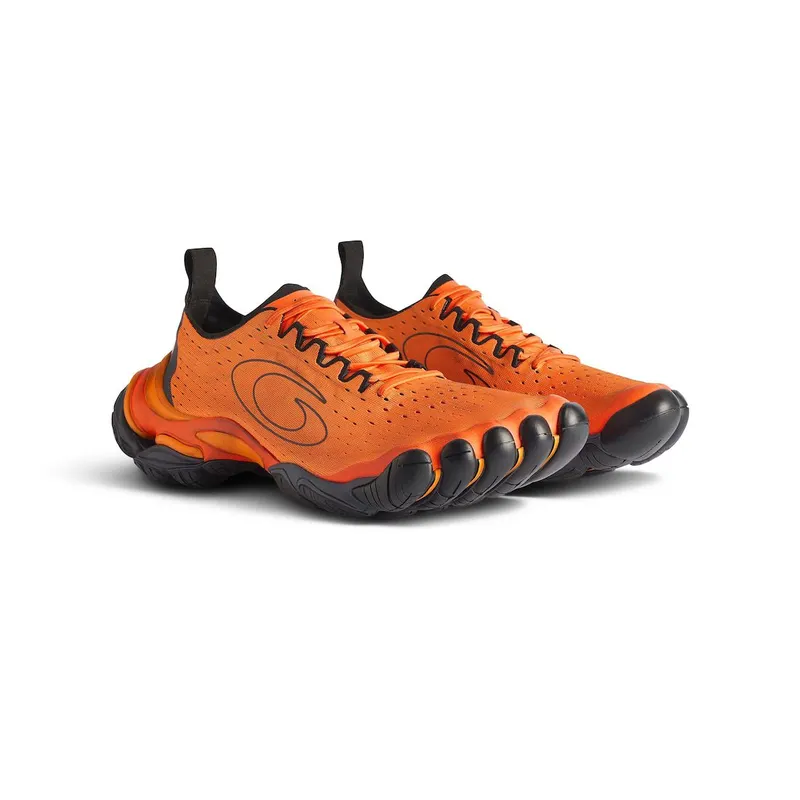 Balenciaga Men’s Anatomic Runner Sneaker In Orange / Grey / Black Orange / Grey / Black (829106WANRN7110)