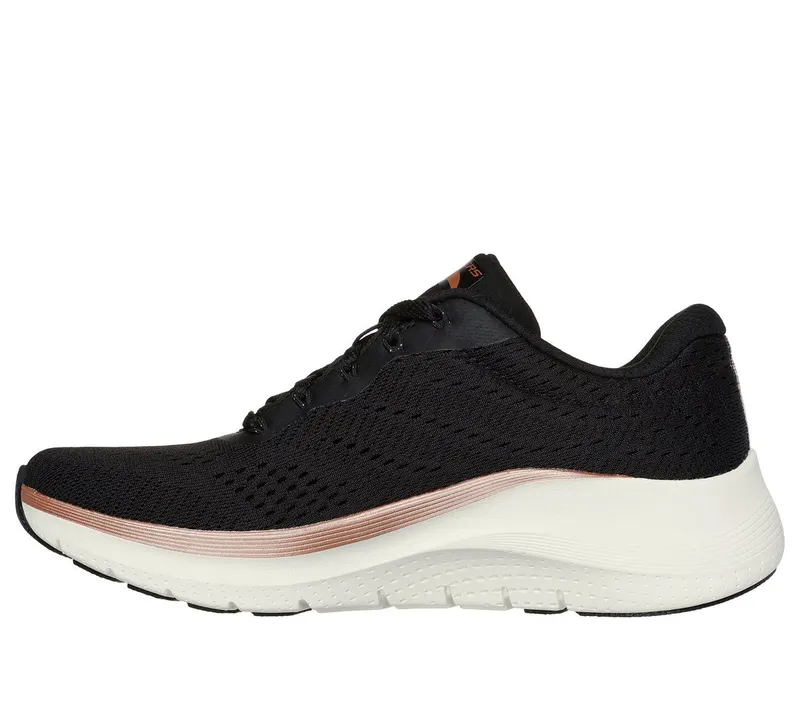 Skechers Arch Fit 2.0 – Glow The Distance – Zwart / Roos Goud (150067-BKRG)