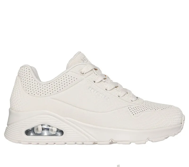 Skechers UNO – Shiny Scale – Gebroken Wit (177861-OFWT)