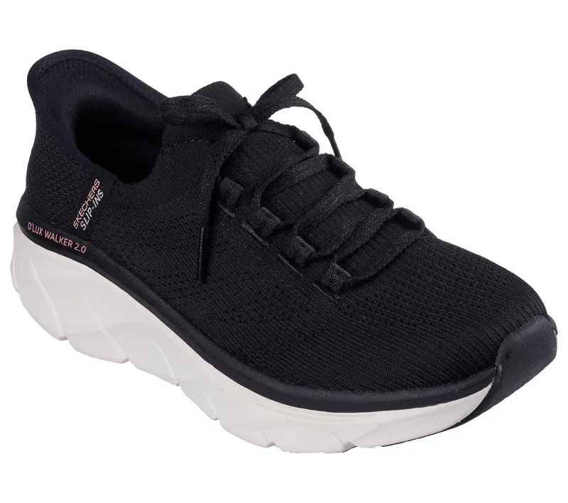 Skechers Skechers Slip-ins Relaxed Fit: D’Lux Walker 2.0 – Thrill Movement – Zwart / Bruinen (150105-BKTN)