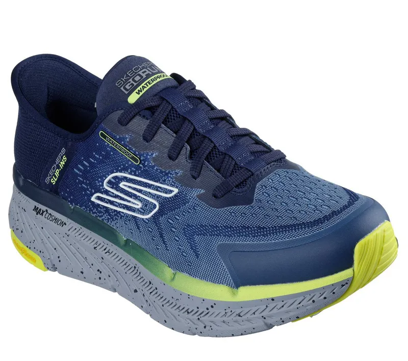 Skechers Skechers Slip-ins: Max Cushioning Premier 2.0 – Stanch – Marine / Geel (220527-NVYL)