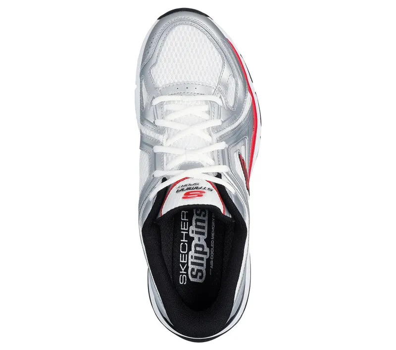 Skechers Skechers Slip-ins: Stamina Sport – Kordae – Wit / Zilver (233156-WSRD)