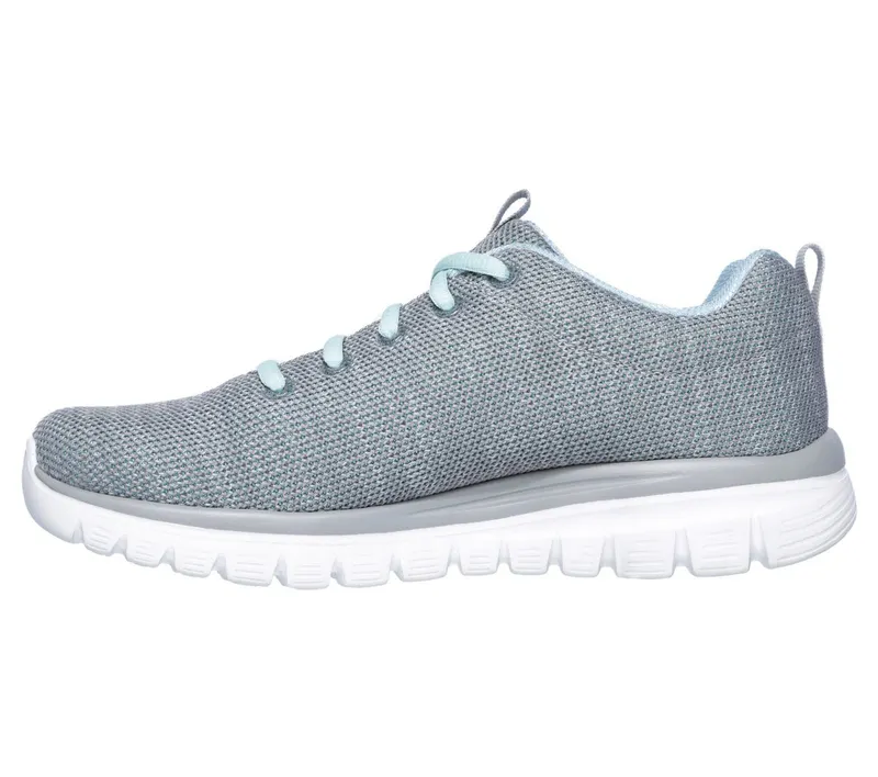 Skechers Graceful – Twisted Fortune – Grijs / Multi (12614-GYMN)