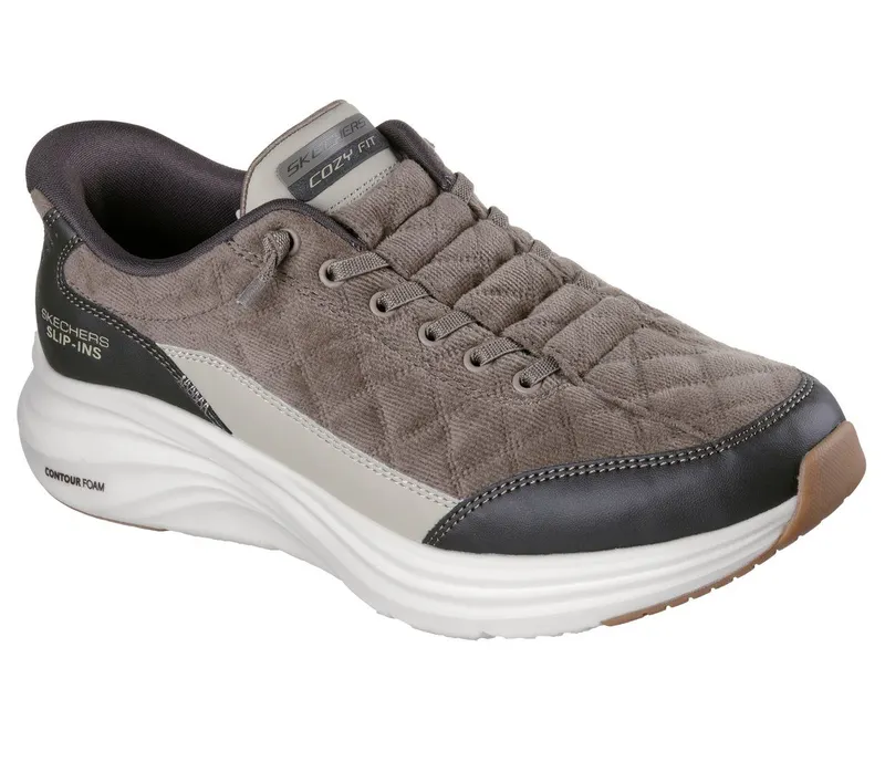 Skechers Skechers Slip-ins: Contour Foam – Cozy Fit Cordelux – Olijf (232618-OLV)