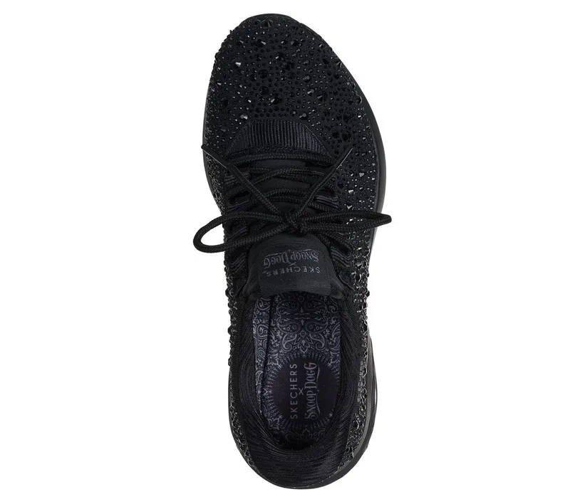Skechers Skechers Slip-ins Snoop Dogg: M-UNO – Rhinestoned Air – Zwart (186070-BBK)