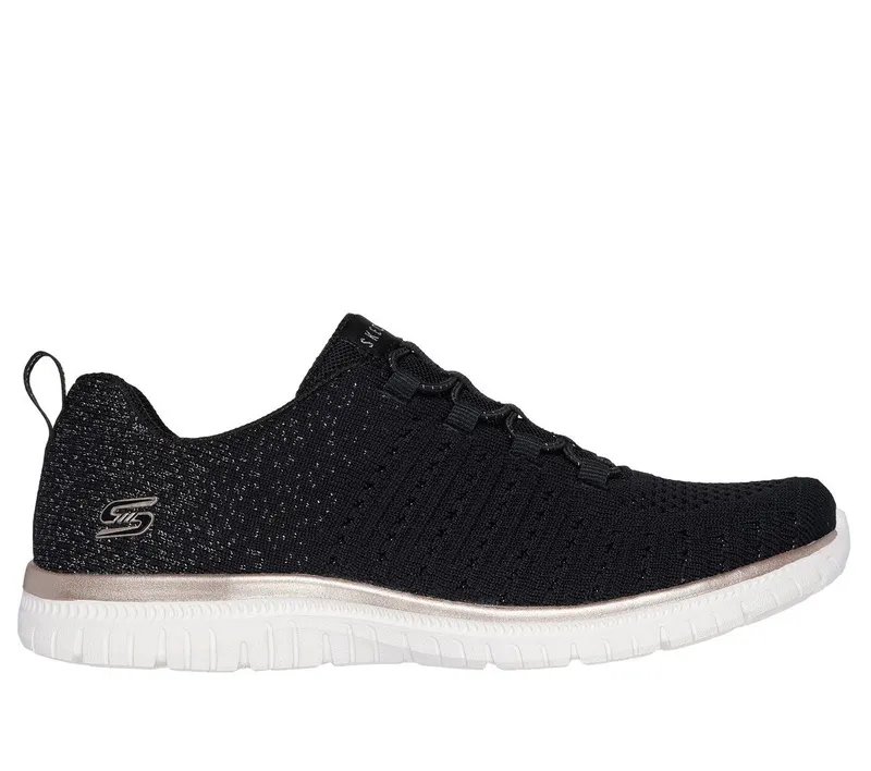 Skechers Virtue – Lucent – Zwart / Roos Goud (104424-BKRG)