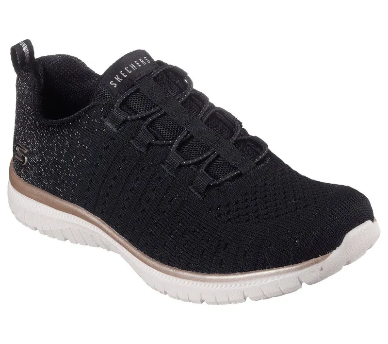 Skechers Virtue – Lucent – Zwart / Roos Goud (104424-BKRG)