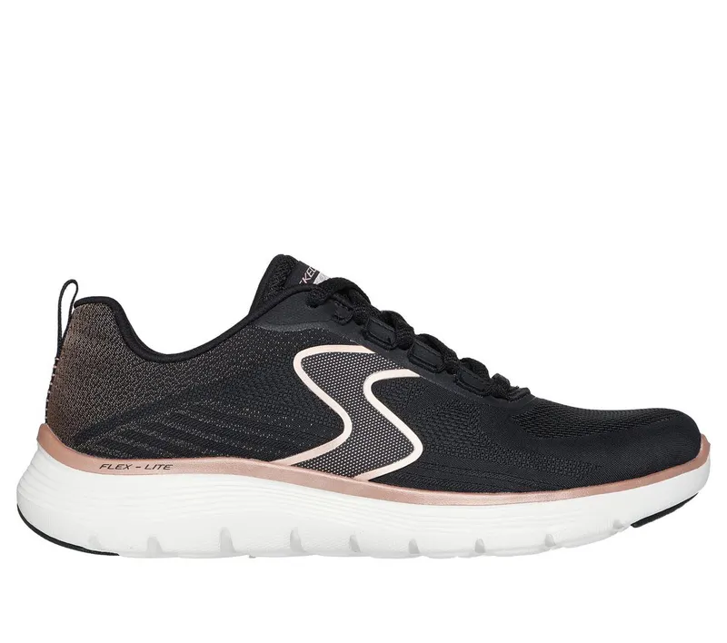 Skechers Flex Appeal 5.0 – Luxe Glow – Zwart / Roos Goud (150215-BKRG)
