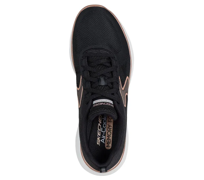 Skechers Flex Appeal 5.0 – Luxe Glow – Zwart / Roos Goud (150215-BKRG)