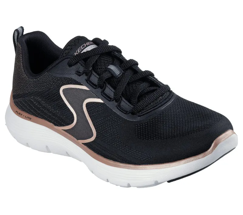 Skechers Flex Appeal 5.0 – Luxe Glow – Zwart / Roos Goud (150215-BKRG)