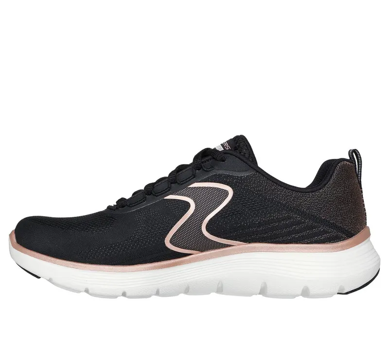 Skechers Flex Appeal 5.0 – Luxe Glow – Zwart / Roos Goud (150215-BKRG)