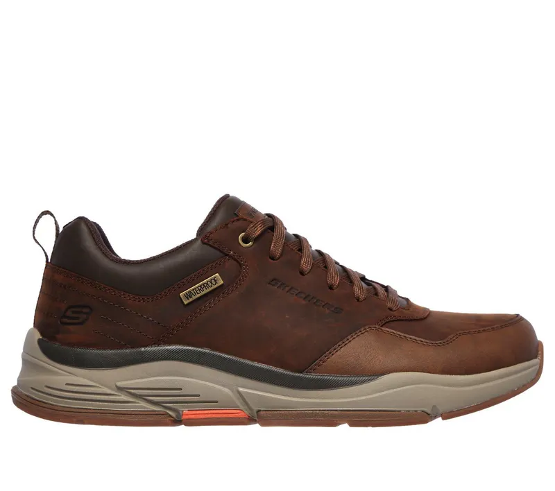 Skechers Waterproof Relaxed Fit: Benago – Hombre – Bruin (210021-CDB)
