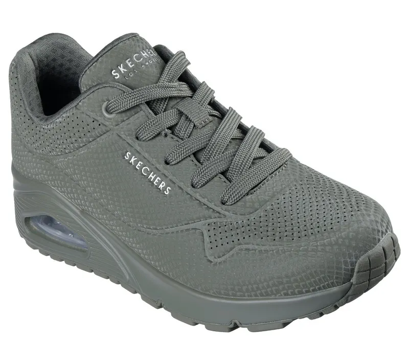 Skechers UNO – Shiny Scale – Olijf (177861-OLV)