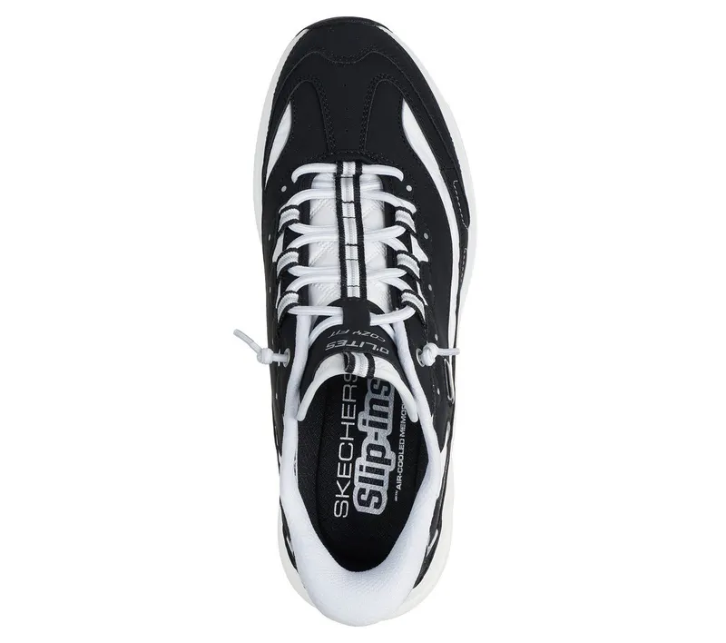 Skechers Skechers Slip-ins: Contour Foam – Cozy Fit D’Lites – Zwart / Wit (232642-BKW)