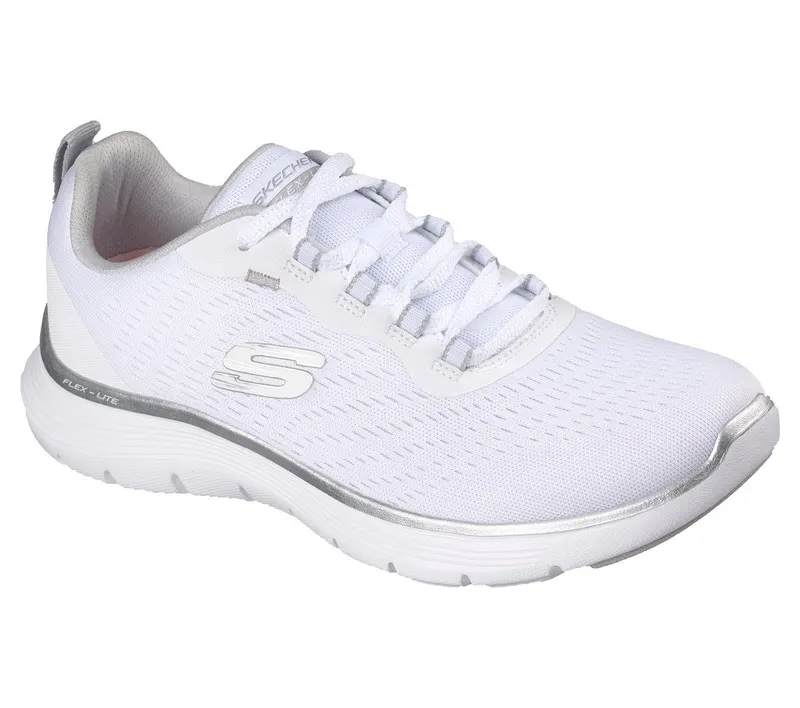 Skechers Flex Appeal 5.0 – New Path – Wit / Zilver (150201-WSL)