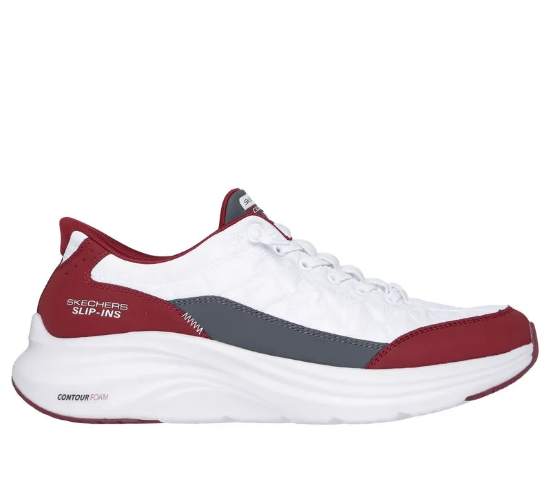Skechers Skechers Slip-ins: Contour Foam – Cozy Fit – Wit / Bourgondië (232619-WBUG)