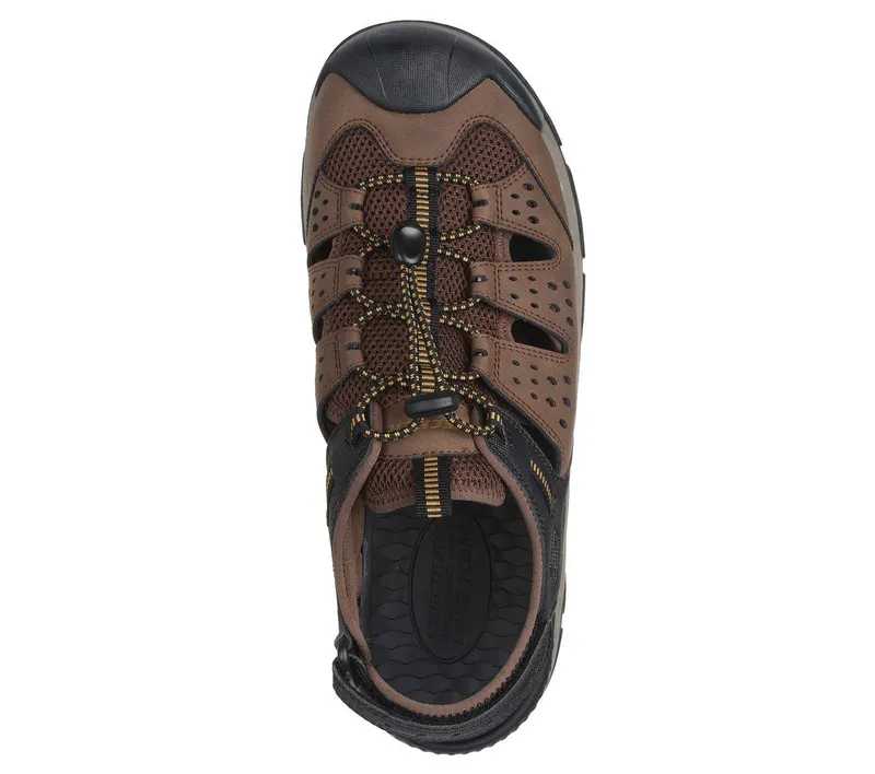 Skechers Relaxed Fit: Tresmen – Menard – Bruin / Zwart (205113-BRBK)
