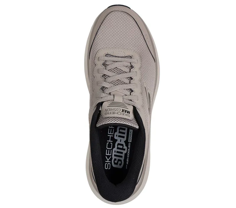 Skechers Skechers Slip-ins: Max Cushioning Endeavour – Cardova – Taupe / Zwart (220610-TPBK)