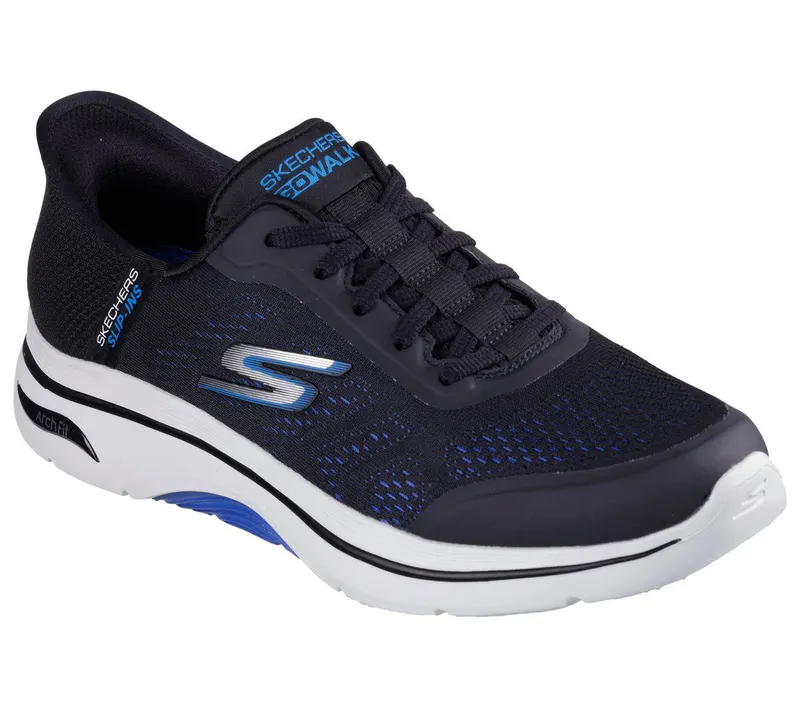 Skechers Skechers Slip-ins: GO WALK Arch Fit 2.0 – Simplicity 2.5 – Zwart / Blauw (216604-BKBL)