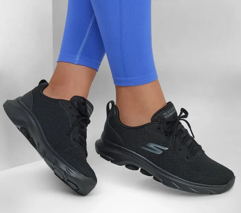 Skechers GO WALK 7 – Clear Path – Zwart (125207-BBK)
