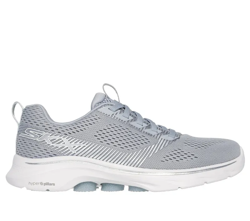 Skechers GO WALK 7 – Hailey – Grijs / Zilver (125251-GYSL)