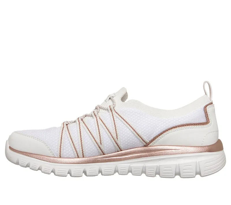 Skechers Graceful – Purecrush – Wit / Roos Goud (100888-WTRG)