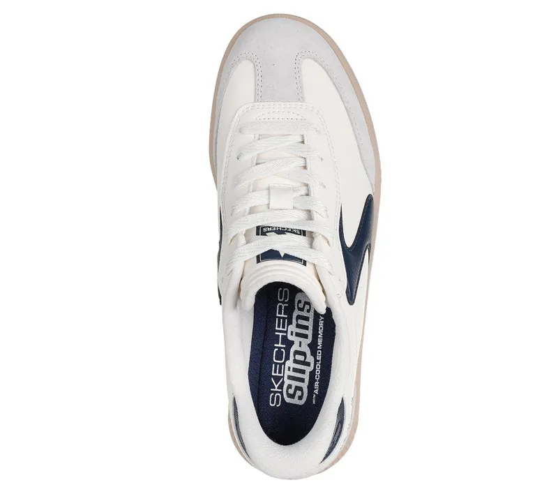 Skechers Skechers Slip-ins: Hotshot HI – Lifted Luxe – Gebroken Wit / Marine (185460-OFNV)