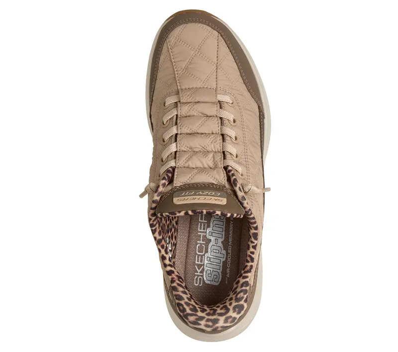 Skechers Skechers Slip-ins: Contour Foam – Cozy Fit Leopard Dream – Bruin (150419-BRN)