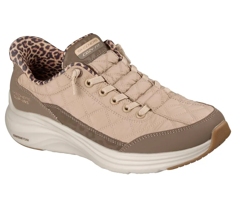 Skechers Skechers Slip-ins: Contour Foam – Cozy Fit Leopard Dream – Bruin (150419-BRN)