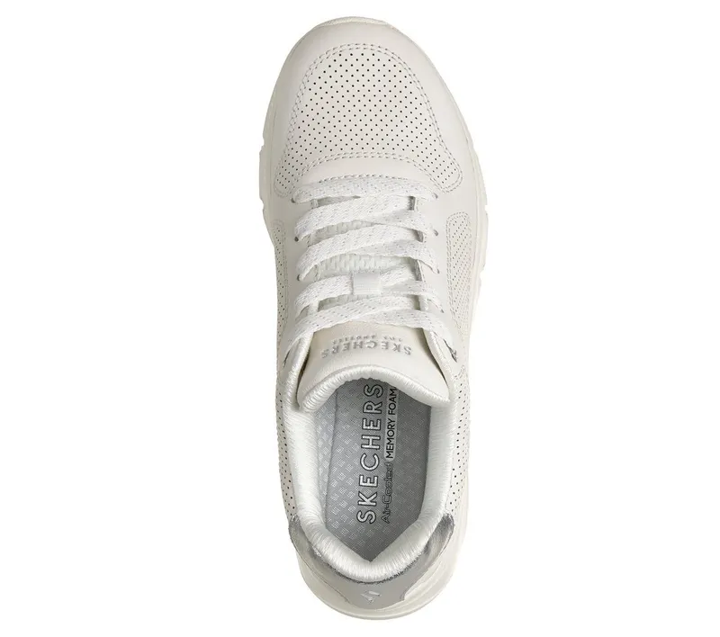 Skechers Premium Leather UNO Icon – Idolized Air – Wit (177767-WHT)